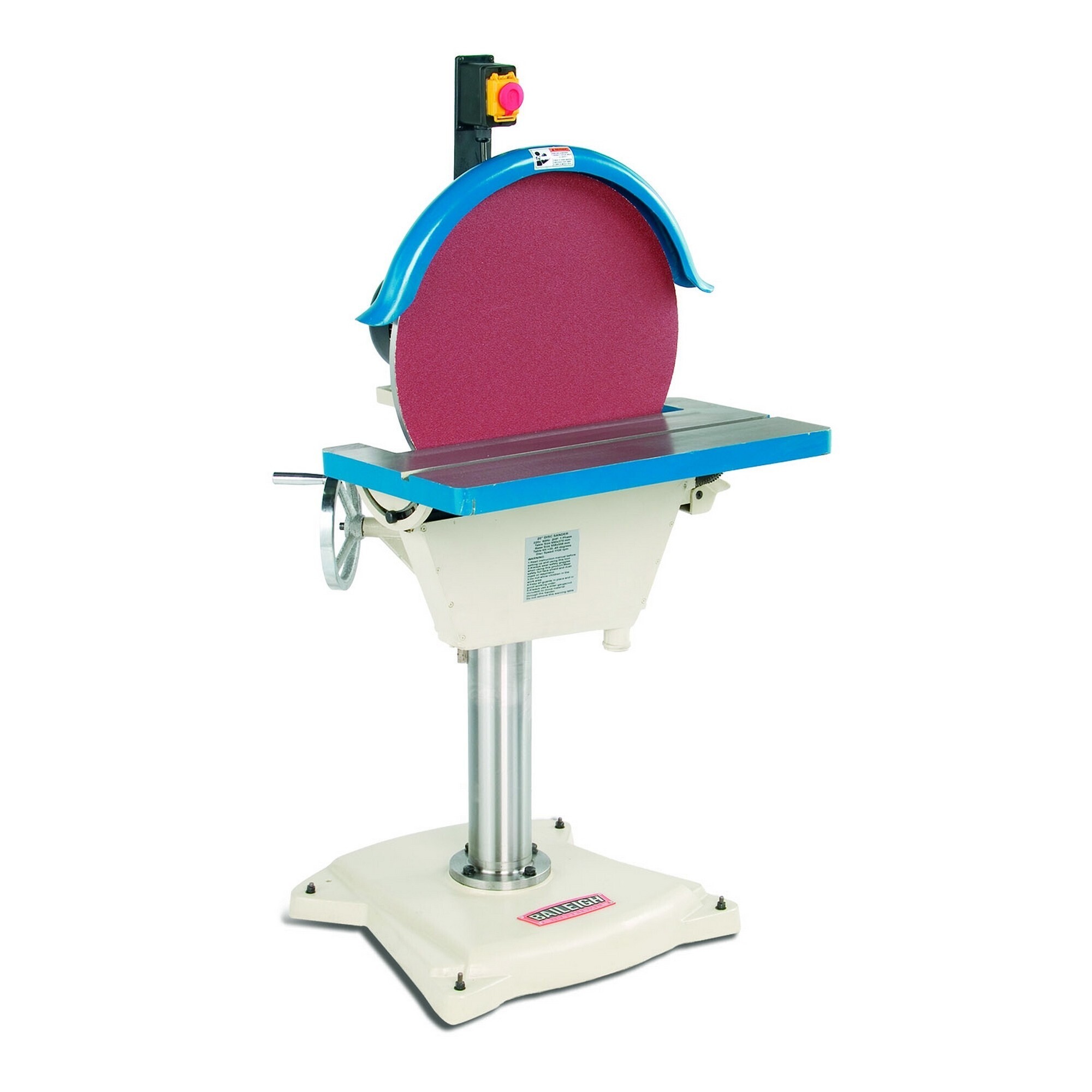 Baileigh, Disc Grinder, Belt Length 20 in, Belt Width 20 in, Model# DG-500